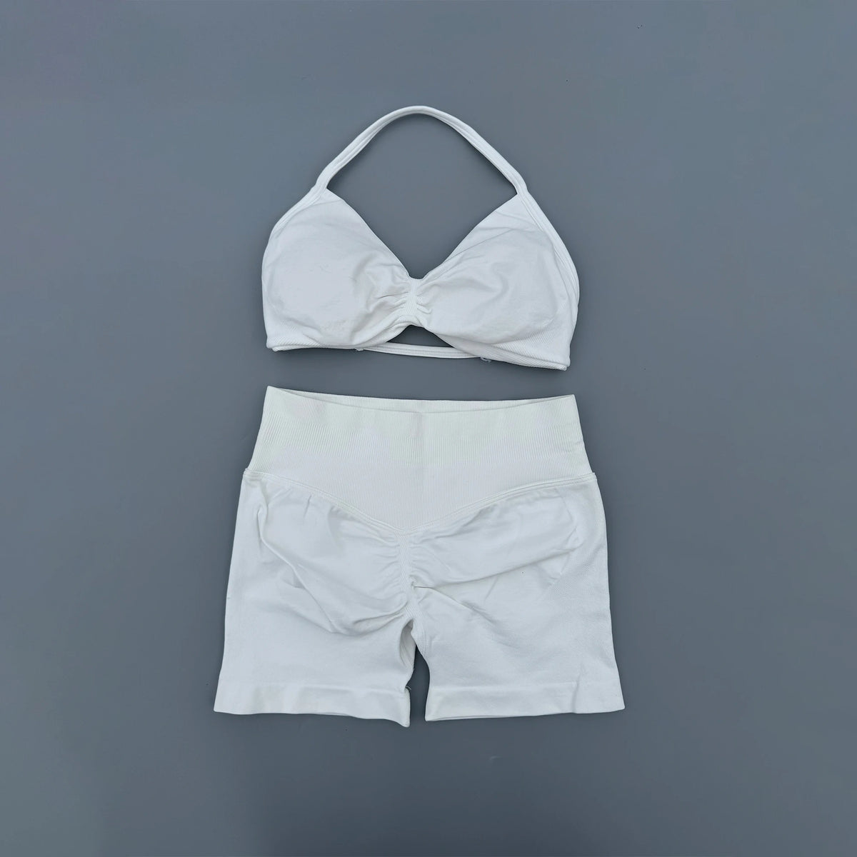2 Piece Sports Gym Set Strappy Bra Yoga Underwear Short Sport Leggings Bicycle Running Sportswear Woman Seamless Yoga Set - Matrix-studios.com