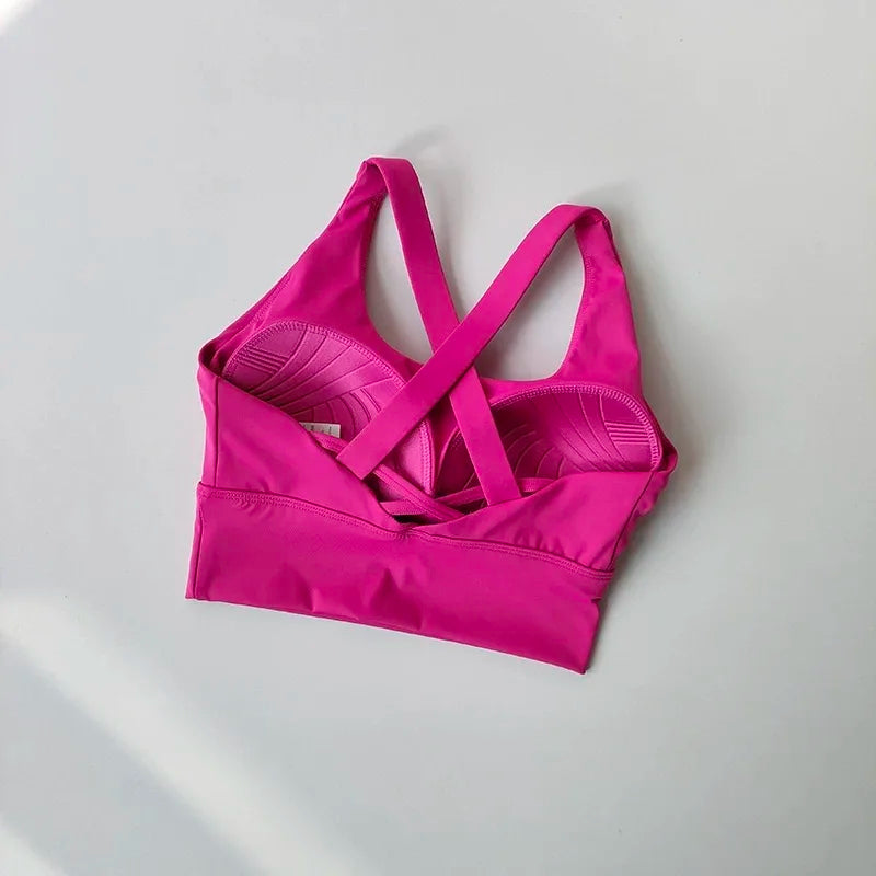 Shockproof High-Intensity Exercise Fitness Bra All-In-One Cup Running Gathered Yoga Beauty Back Breathable Sports Bra for Women - Matrix Studios
