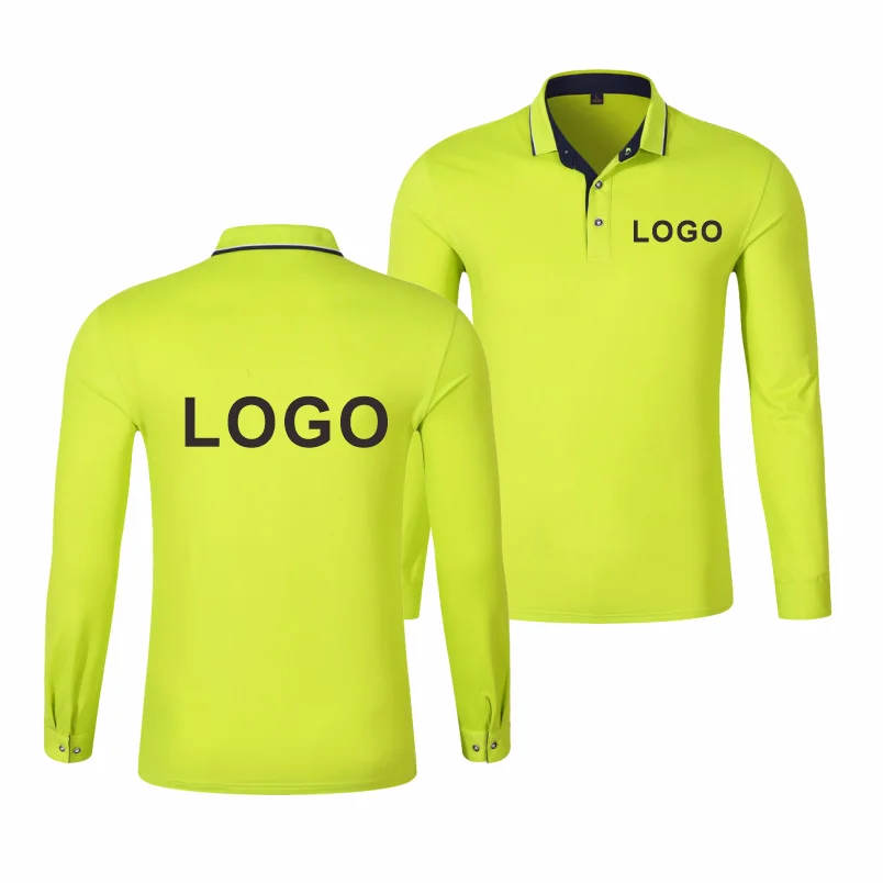 Long Sleeve Polo Shirt 2023 New Casual Long Sleeve Top Personal Company Custom Embroidery Men and Women Polo Shirt Long  Sleeve - Matrix-studios.com