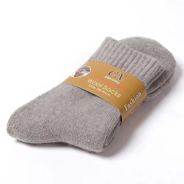1 Pairs Winter Warm Women Socks Merino Wool Men 2026 Against Cold Thermal Plush Thick Snow Terry Socks - Matrix Studios