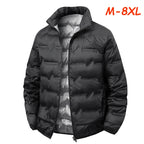 Men Winter New White Duck Down Jacket Warm Thick Stand Collar Windproof Puffer Jacket High Quality Waterproof Jacket Male 8XL - Matrix Studios
