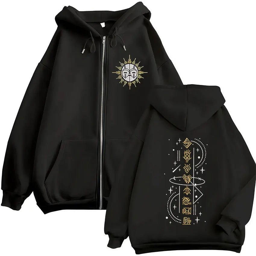 Game Esquie Clair Obscur Expedition 33 Jacket Hoody Unisex Vintage Oversized Zip Up Sweatshirt High Quality Fleece Zipper Hoodie - Matrix Studios