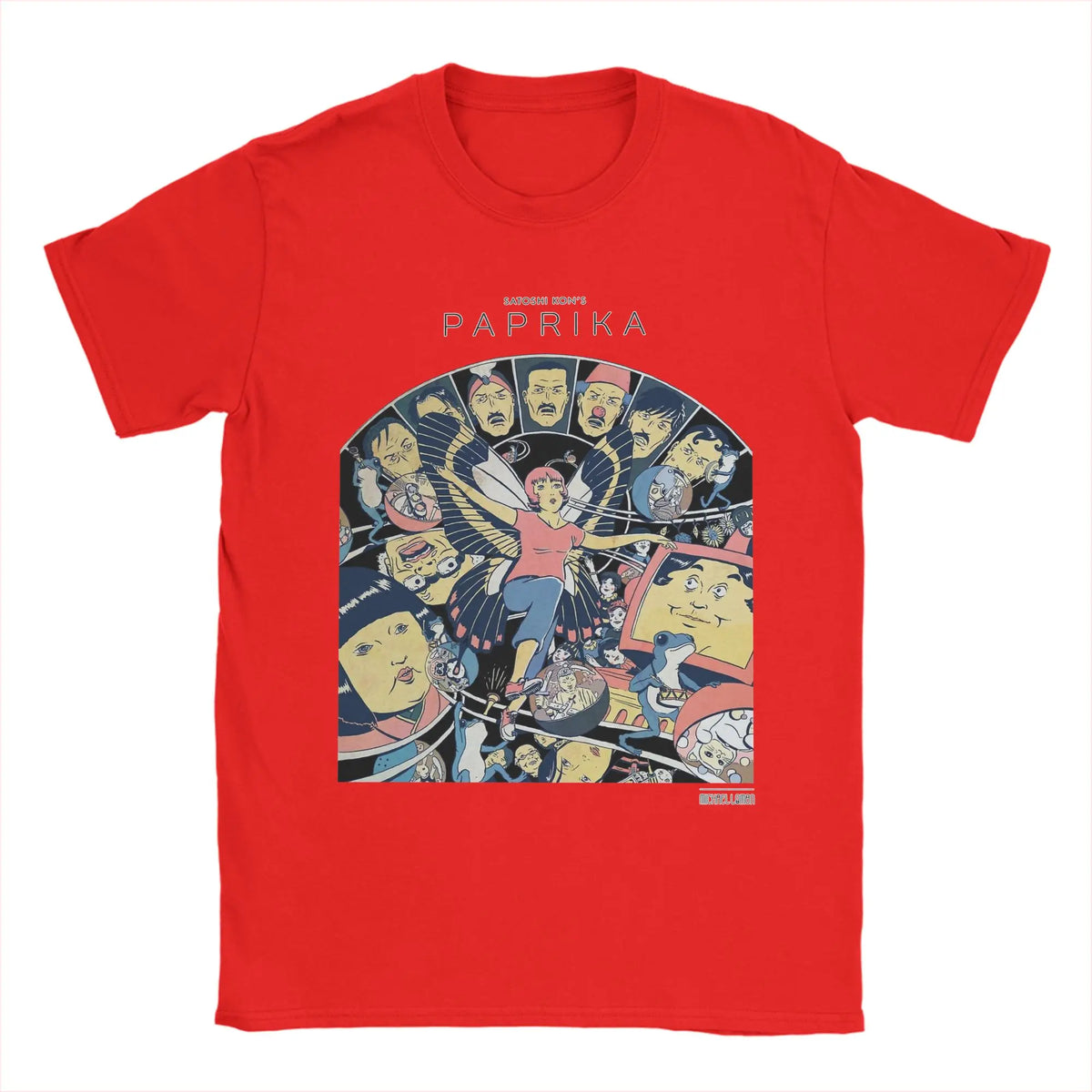 Paprika Satoshi Kon Anime Film Montage T Shirts Men's  100% Cotton T-Shirts Crew Neck  Tees Short Sleeve Clothing 4XL 5XL - Matrix-studios.com