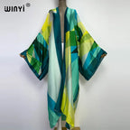 Europe WINYI new tunic bikini sweet lady pink boho Cardigan stitch Cocktail sexcy Boho Maxi Holiday Batwing Sleeve KIMONO mujer - Matrix Studios