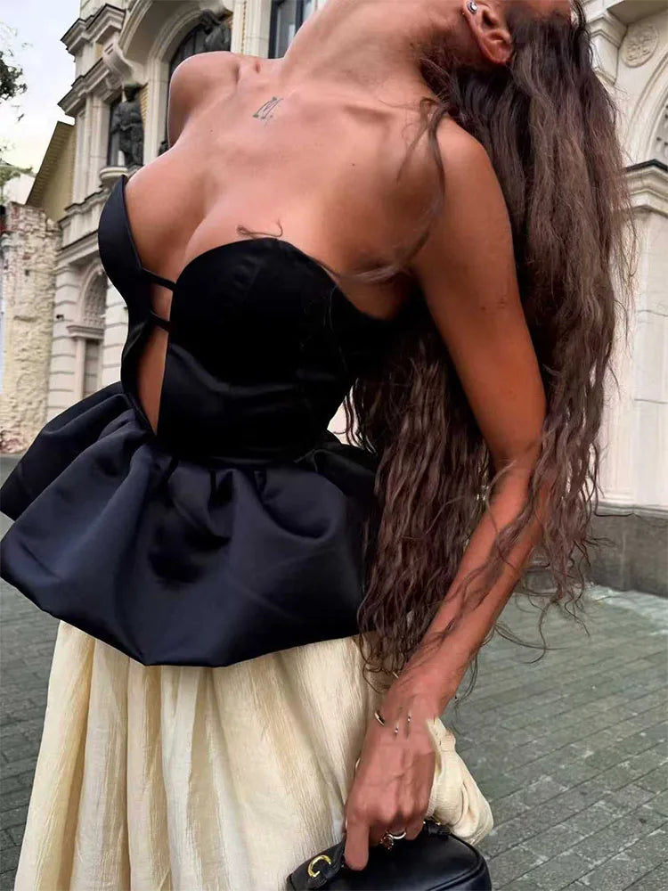 New Summer Off Shoulder Slim Fit Party Suit Elegant Temperament Solid Outfit Ladies Sexy Strapless Top And Pants Two Piece Set - Matrix-studios.com