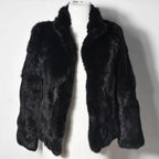 Natural Rabbit Fur Coat Women Winter Jacket Real Leather And Fur Bolero Women's Clothing Female Outerwears With 2025 Black Cold - Matrix Studios