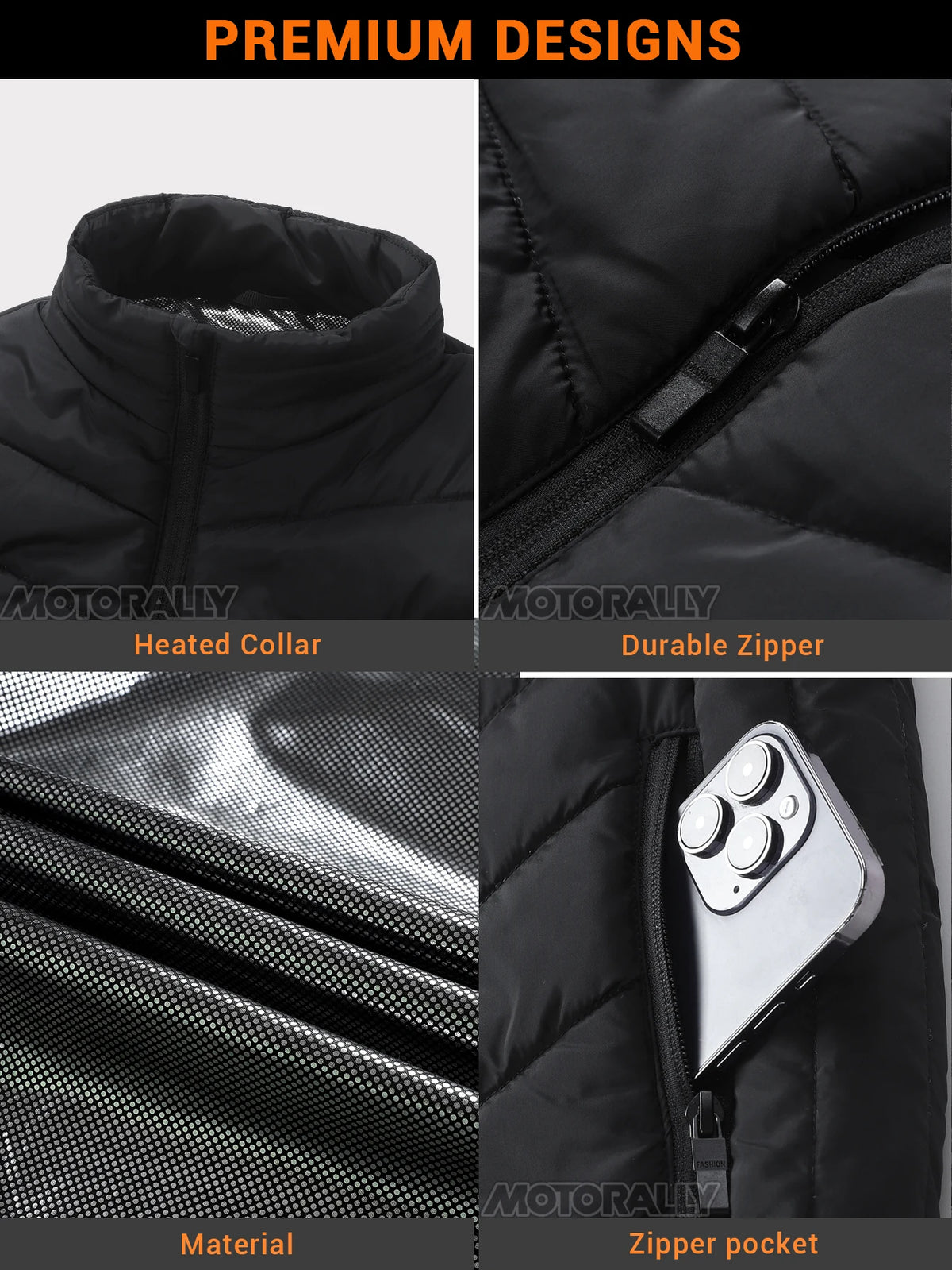 Smart Heated Vest for Women,27/21/2 Zone Warmth, 4 Controls,3 Heat Levels to 50Celsius Max for Winter Commuting/Holiday Presents - Matrix Studios
