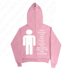 American y2k Harajuku street vintage trend autumn and winter, unique hip-hop punk print for both men and women, pullover hoodie