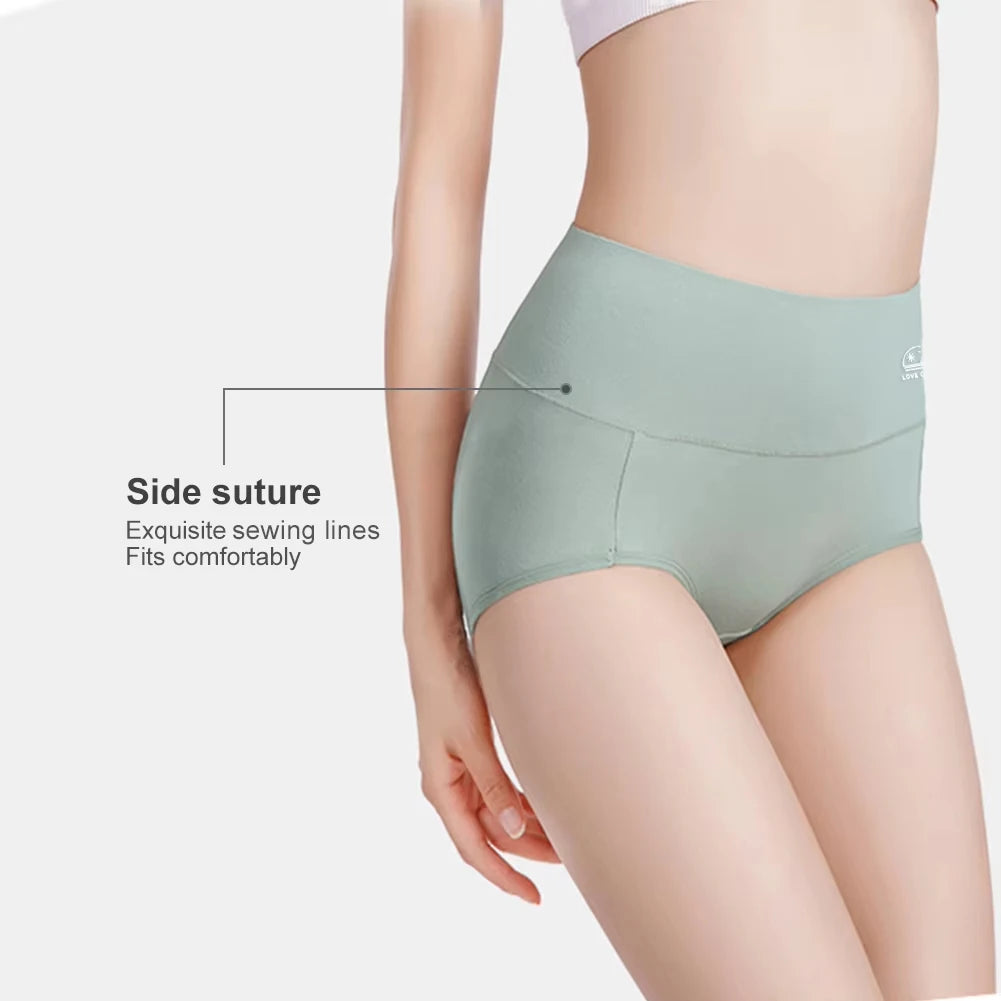 5 Pack Women's Cotton High Waisted Underwear - Tummy Control & Butt Lift, Graphene Antibacterial, Breathable Comfort, No Ride Up - Matrix Studios