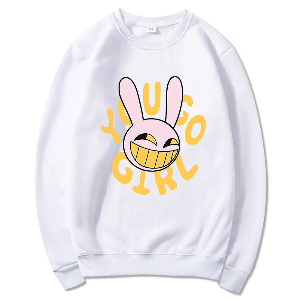 YOU GO GIRL Digital Circus Jax Hoodie Fashion Women Harajuku Funny Cute Rabbit Hoodie Unisex Cartoon Vintage Pullover Sweatshirt - Matrix Studios