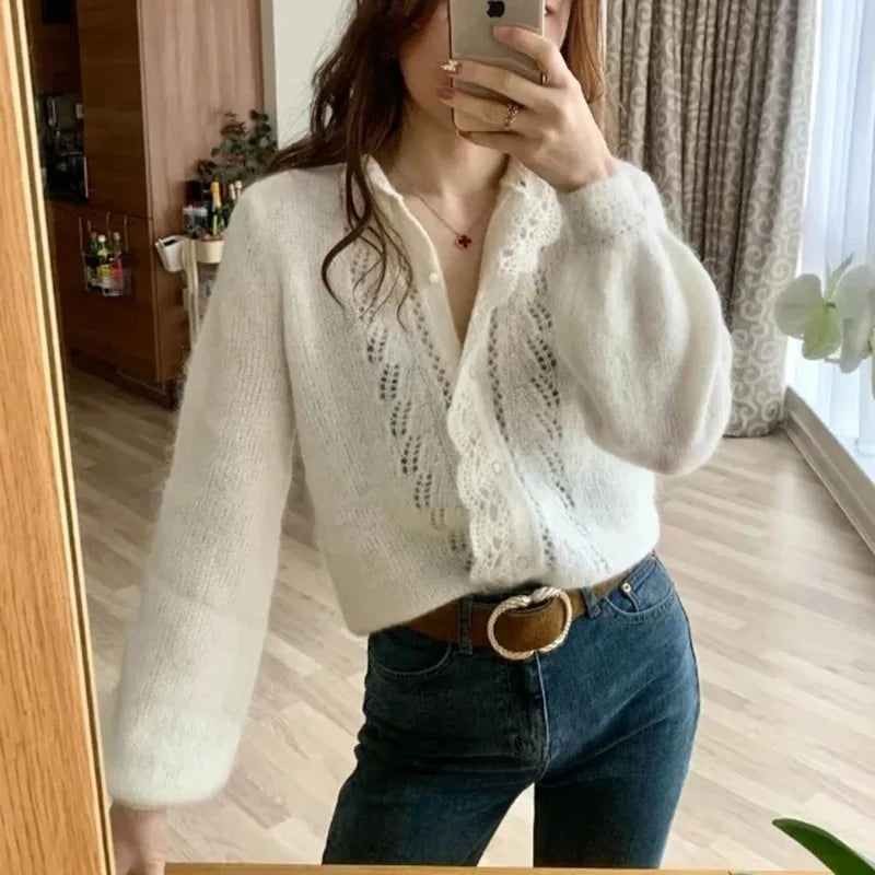 Tuularose Women Fashion Cardigan Spring Autumn Solid Lace-Up Single-Button Sweaters Chic Casual Commuter New 2026 Female Jumpers - Matrix Studios