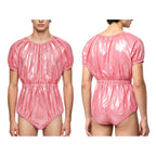 Men Women Waterproof Glossy Bodysuit Leak-proof Washable Diaper Cover Elderly Bedridden Special Needs Adaptive Jumpsuit Swimwear - Matrix Studios