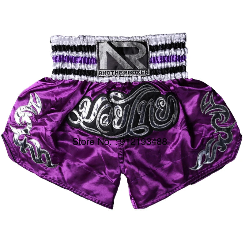 Muay Thai Shorts 2024 New Boxing Shorts Women Men Child Embroidery Kickboxing Training Pants Sanda Martial Arts Fight Equipment - Matrix Studios