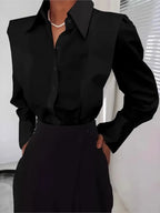 Autumn New White Shirt Women's Fashion Elegant Casual Long Sleeve Shirt Tops Holiday Party Womens Tops And Blouses Women Clothes - Matrix-studios.com