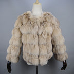 2026 New Style Real Fur Coat 100% Natural Fur Jacket Female Winter Warm Leather Fox Fur Coat High Quality Fur Vest - Matrix Studios