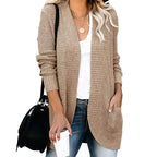 Fashion Women Cardigan Autumn Harajuku Knitted Sweater Basic Jacket Ropa Mujer Outerwear Thin Coat Streetwear New Woman Clothing - Matrix Studios