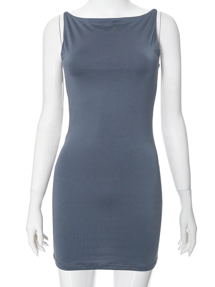 Women's Sleeveless Mini Wrap Dress Y2K Basic Casual Fashion Summer Sexy Elegant Club Party Evening Outfit 2025 - Matrix-studios.com