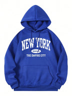 New York City Brooklyn Creative Letter Printed Female Hoodies Multicolor Loose Hoody Y2K Street Sportswear Fleece Hoodie Unisex