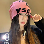 New Autumu Winter Keep Warm Knit Hat Women Men Skiing Beanies Outdoor Cold Hat Cycling Skullcap Fashion Letter Y2K Hiphop Beanie