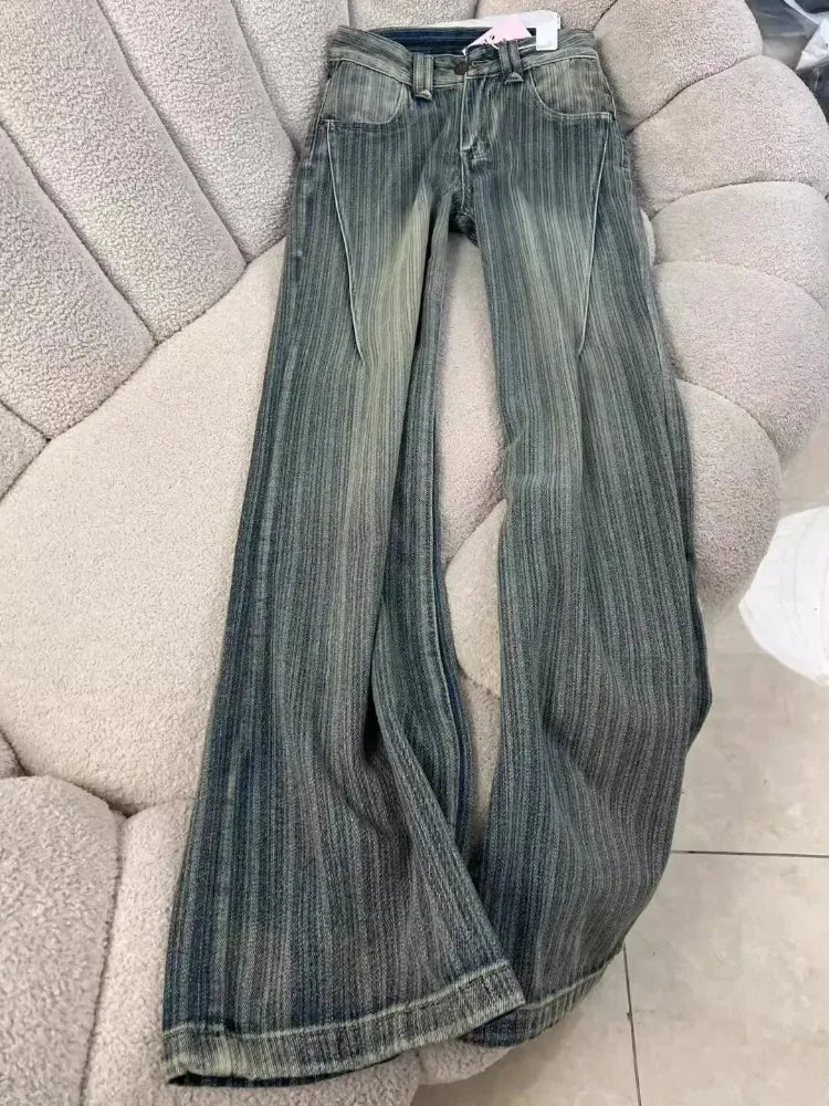 2000s American Vintage Pants Women Casual Y2k Thin Sportwear Y2k Clothing Retro Trouser Casual Chic Retro Harajuku Jeans Female - Matrix-studios.com