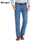 Men Business Jeans Classic Spring Autumn Male Cotton Straight Stretch Brand Denim Pants Summer Overalls Slim Fit Trousers 2021 - Matrix Studios