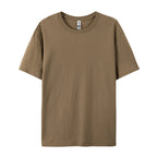 Loose Cotton Solid Tshirts Men Woman Short Sleeve Fashion Brand Trend Couple Clothing Tees Customized Candy Color Summer Tops - Matrix Studios