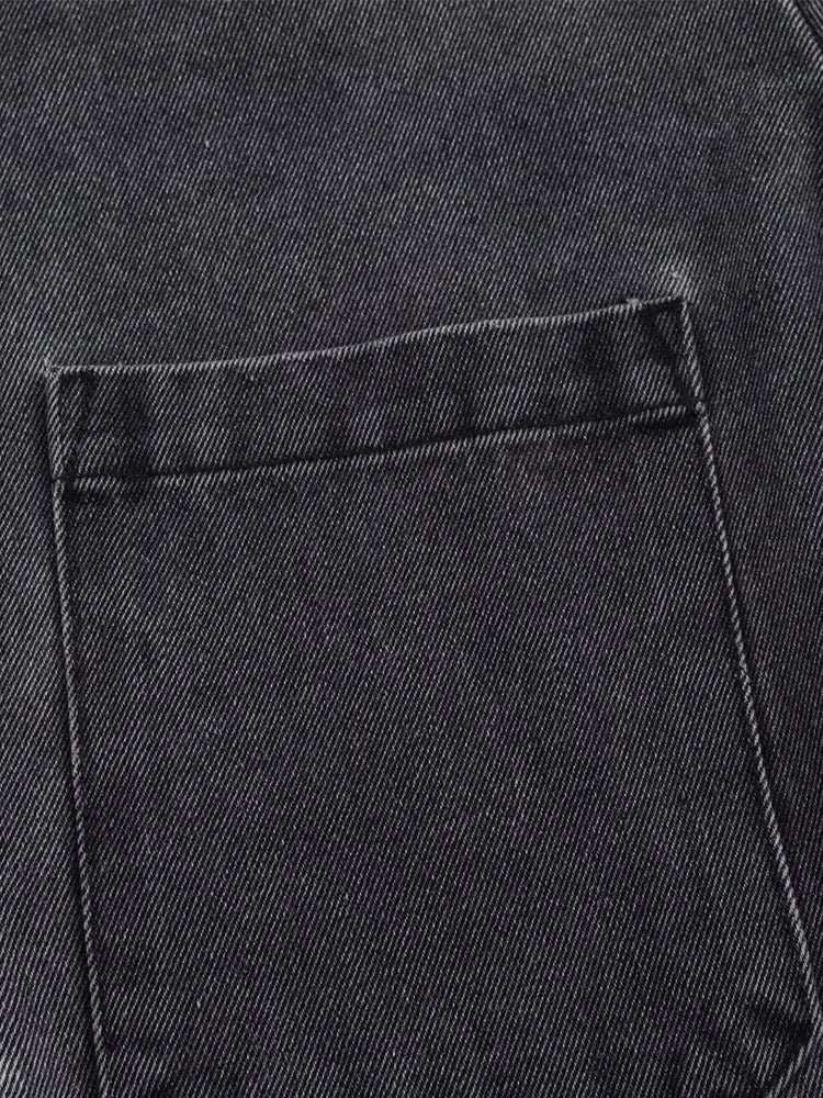 2024 Autumn Jeans Sets Women Turn-down Collar Casual Top Fashion High Waist Streetwear Female Denim Pant Two Piece Set - Matrix-studios.com