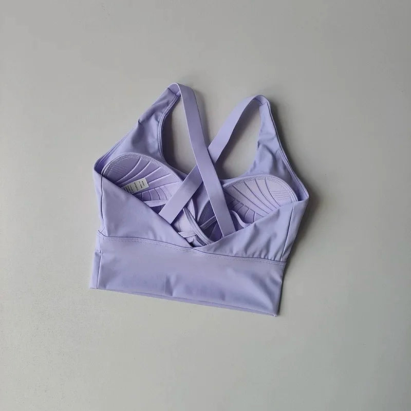 Shockproof High-Intensity Exercise Fitness Bra All-In-One Cup Running Gathered Yoga Beauty Back Breathable Sports Bra for Women - Matrix Studios