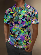2025 New 3d Print Flamingo Graphic Polo Shirts For Men Women Short Sleeve Golf Shirts Fashion Street Polo Shirt Hawaiian Tops - Matrix-studios.com