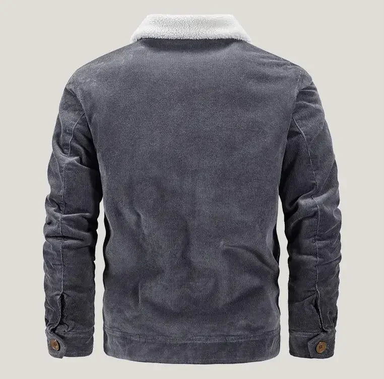 Men Corduroy Winter Coats Slim Down Jackets Warm Parkas Casual Jaquetas New Fashion Male Thicker Outwear Winer Jackets Size 6XL - Matrix Studios
