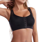 Front Closure Posture Corrector Lift Up Bra Women Push Up Cross Back Underwear Shockproof Sports Support Fitness Vest Bras S-5XL - Matrix Studios