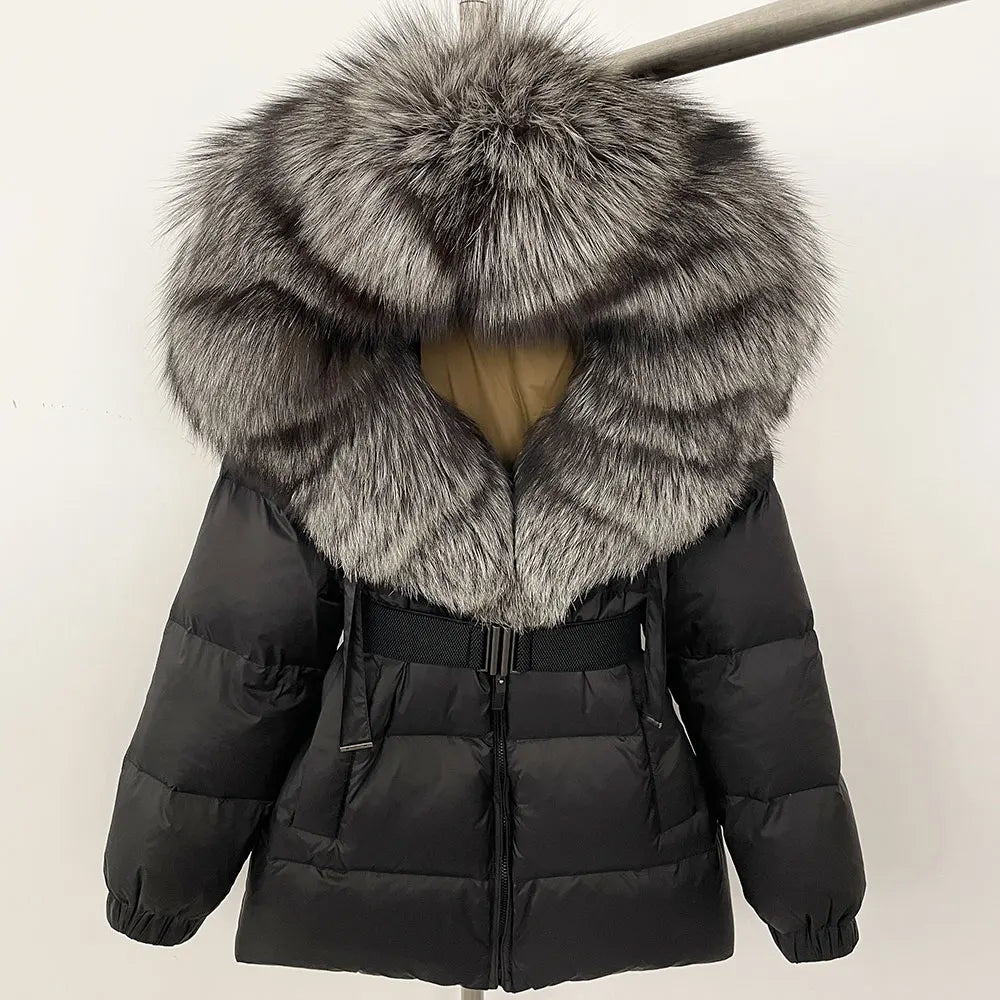 OFTBUY Winter Clothing Puffer Jacket Women Real Fox Fur Hooded Thick Warm 90% White Duck Down Coat Female Parkas Waterproof - Matrix Studios