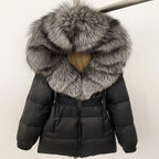 OFTBUY Winter Clothing Puffer Jacket Women Real Fox Fur Hooded Thick Warm 90% White Duck Down Coat Female Parkas Waterproof - Matrix Studios