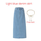 AP SS26 Women Cotton Denim Skirt Elegant - Matrix-studios.com