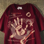 American Vintage Round Neck Short Sleeved T-shirt Men/Women Korean Inst Summer New Top - Matrix-studios.com