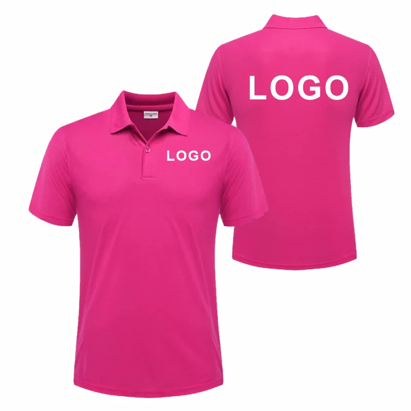 Customized Logo Breathable Polo Shirt Casual Company Group Clothing Lapel Short Sleeve Polo Shirts Work Clothes Print Embroidery - Matrix-studios.com