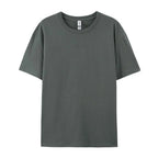Loose Cotton Solid Tshirts Men Woman Short Sleeve Fashion Brand Trend Couple Clothing Tees Customized Candy Color Summer Tops - Matrix Studios