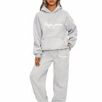 2026 Womens Print Hooded Sweatshirts Suit High Quality Hot Sales Outfits Clothing Fashion Casual Jogging Pants Sets - Matrix-studios.com