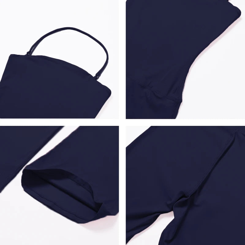New Summer Women Sleeveless Yoga Jumpsuit Female Gym Flared Overalls Neck-hanging Backless Sportswear Sport Outfit For Woman - Matrix-studios.com
