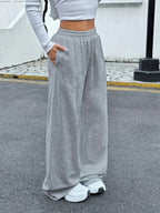 Women's Drawstring Jogging Pants, Casual and Comfortable with Pockets, Mid Waist Sports Pants, Suitable for All Seasons - Matrix-studios.com