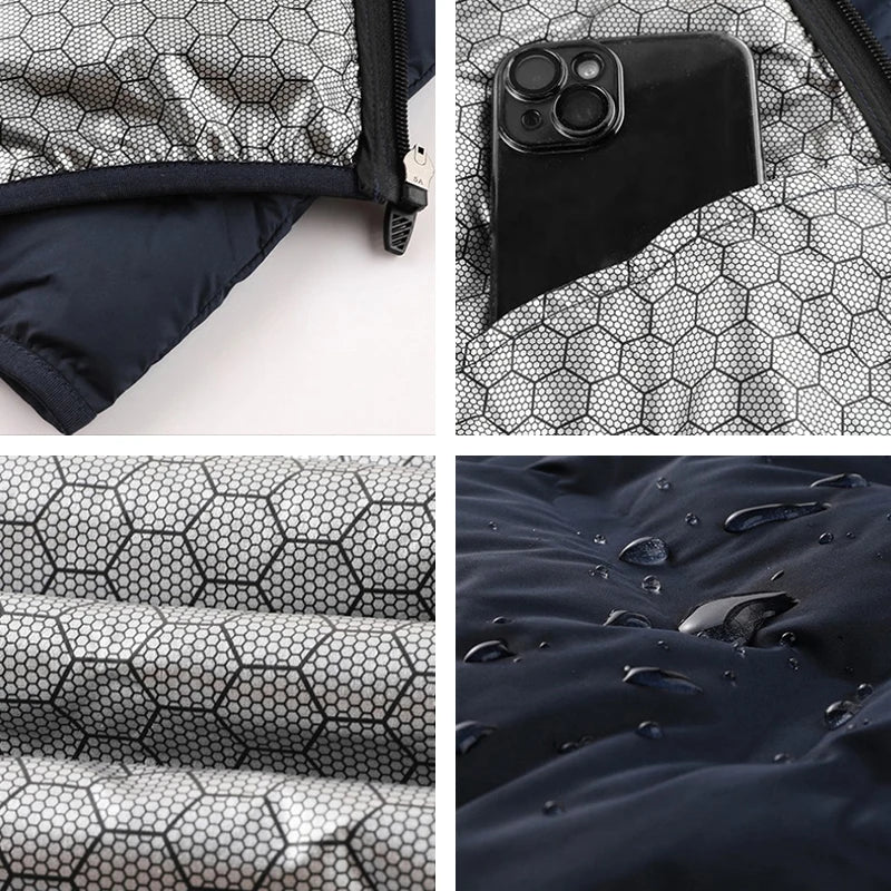 Men Winter New White Duck Down Jacket Warm Thick Stand Collar Windproof Puffer Jacket High Quality Waterproof Jacket Male 8XL - Matrix Studios