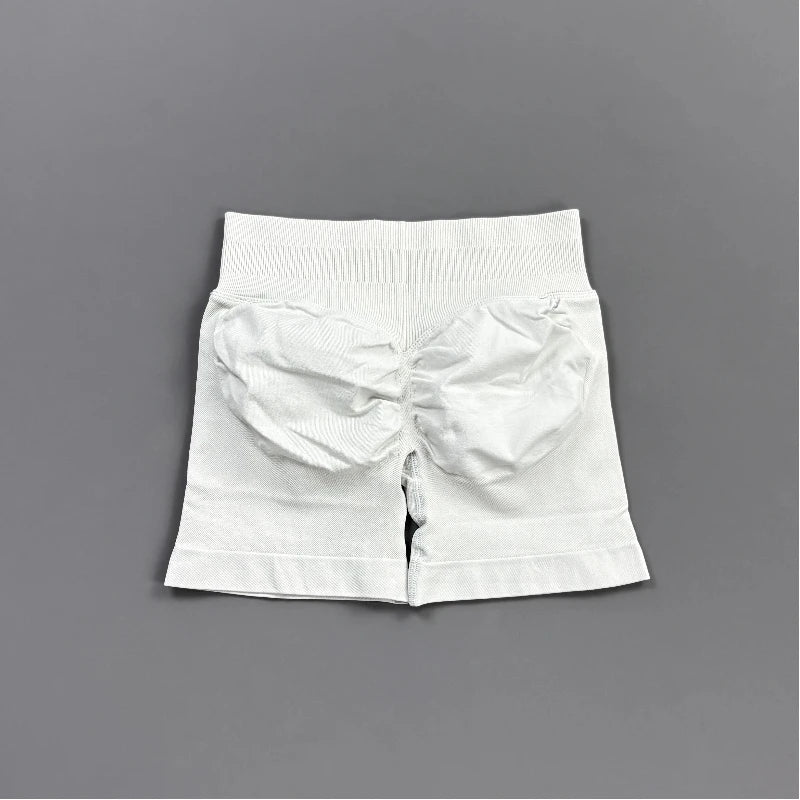 HISTELLO Gym Shorts 4.5" Women Fitness Sports Biker Shorts Low Waist Running Pants Workout Scrunch Butt Yoga Seamless Leggings - Matrix-studios.com