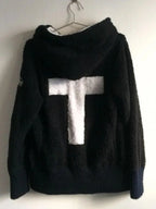 Y2k Lamb Wool Jackets Women Gothic Hoodies Cross Skull Grunge Zipper Sweatshirts Vintage Casual Hooded Coats Harajuku Streetwear - Matrix Studios