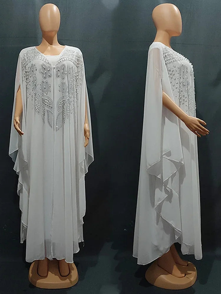 Abayas For Women Dubai Luxury 2024 Chiffon Boubou Muslim Fashion Dress Caftan Marocain Wedding Party Occasions Djellaba Femme - Matrix-studios.com