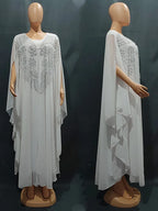 Abayas For Women Dubai Luxury 2024 Chiffon Boubou Muslim Fashion Dress Caftan Marocain Wedding Party Occasions Djellaba Femme - Matrix-studios.com