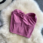 Women's New Summer Fashion Summer Slim Beautiful Back High Quality Soft Sexy Elastic Tank Top Solid Color Tank Top - Matrix-studios.com