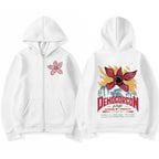 Eddie Munson The Demogorgon Zipper Hoodie Men Women Cannibal Flower Monster Print Cardigan Hooded Sweatshirt Harajuku Streetwear - Matrix Studios