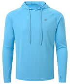 Summer Men's Long Sleeve UPF 50+ Hoodie T-Shirts, Rash Guard Quick Dry T-shirt Outdoor Sport Running Pullover - Matrix Studios