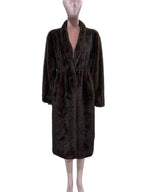 Lautaro Winter Long Black Luxury Elegant Stylish Thick Warm Fluffy Hairy Soft Faux Mink Fur Coat Women Stand Collar Sashes 2023 - Matrix Studios