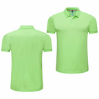 Summer Solid Color Outdoor Casual Lapel Short-sleeve Daily Business Short-sleeve Tops 2024 New Unisex Polo Shirts - Matrix-studios.com
